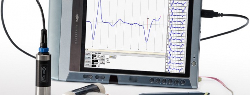 Pile integrity test monitor